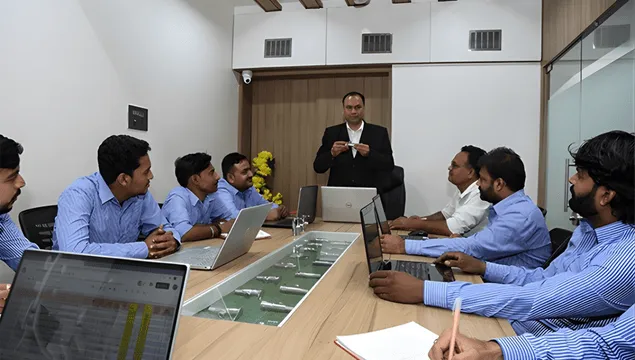 Om Brass Industries Conference Room facility in Jamnagar - precision brass manufacturing process image 4