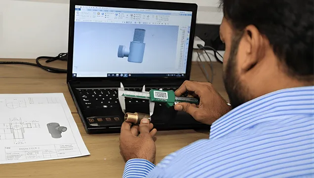 Om Brass Industries Design Development facility in Jamnagar - precision brass manufacturing process image 2