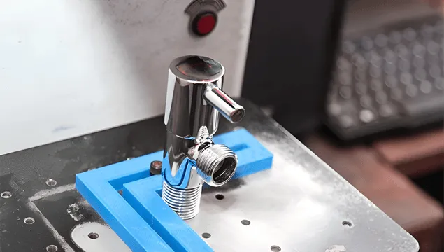 Om Brass Industries Laser Marking Unit facility in Jamnagar - precision brass manufacturing process image 2