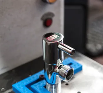  Laser marking machine used for branding and identification of brass valve components